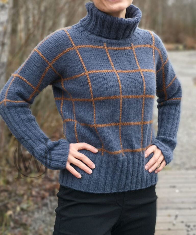 Jättiruutu Sweater - PDF